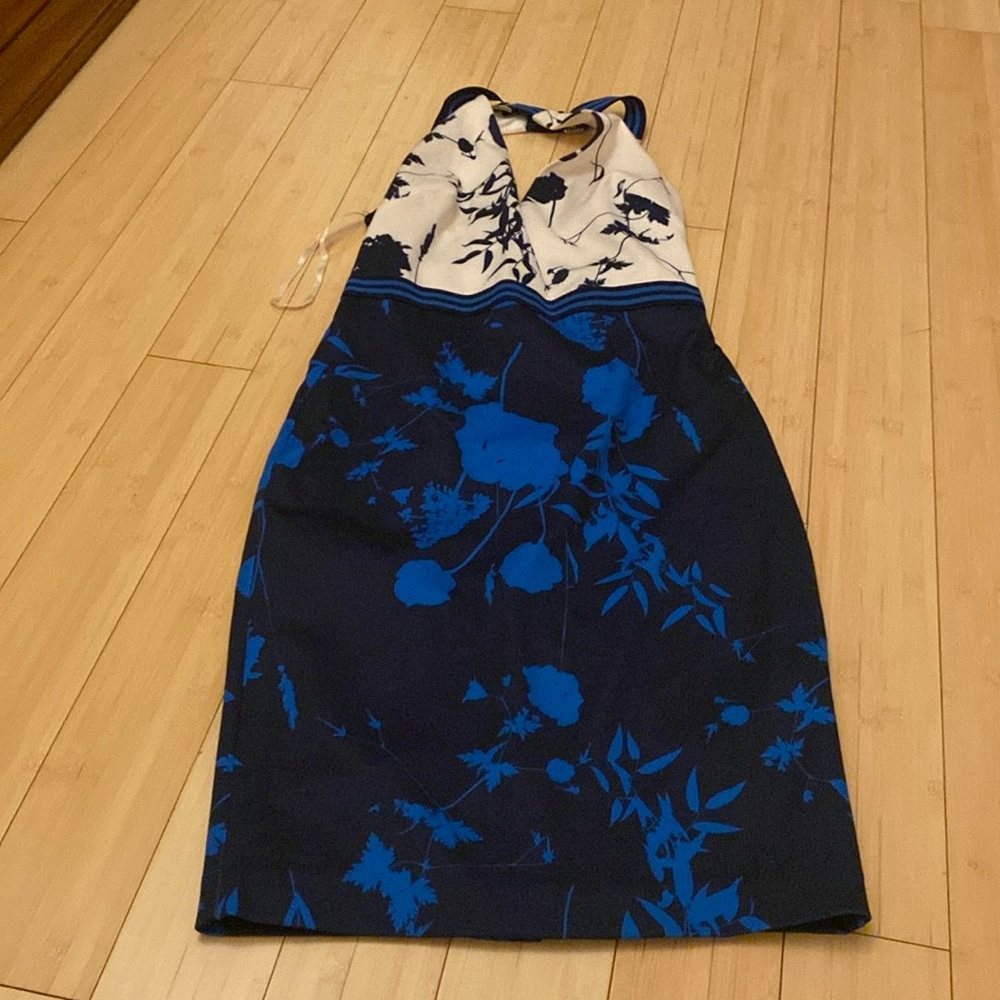 Ted Baker London Floral Print Halter Dress
